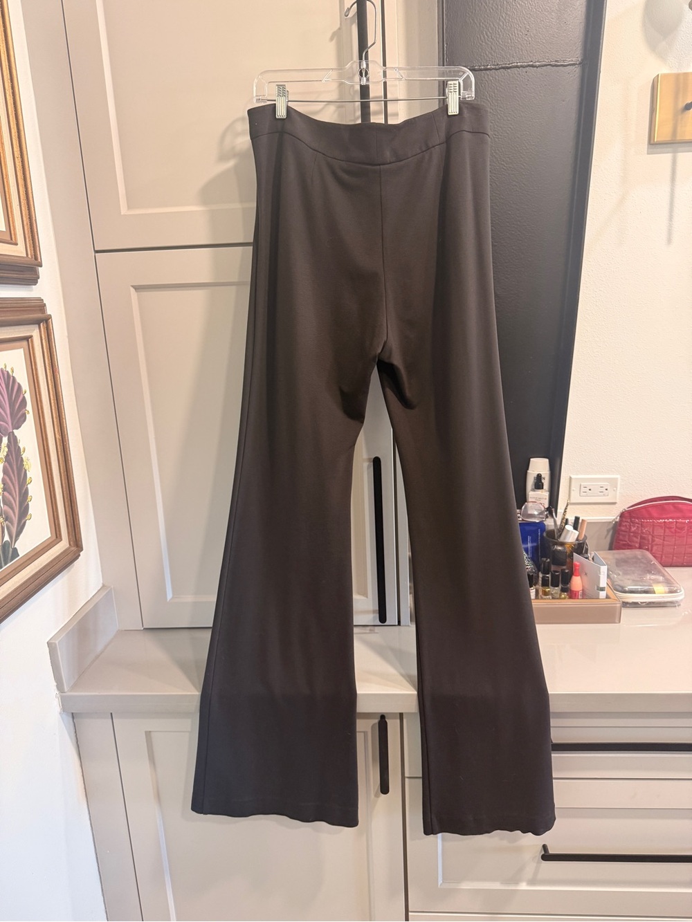 W by Worth Brown Wide-Leg Stretch Pants